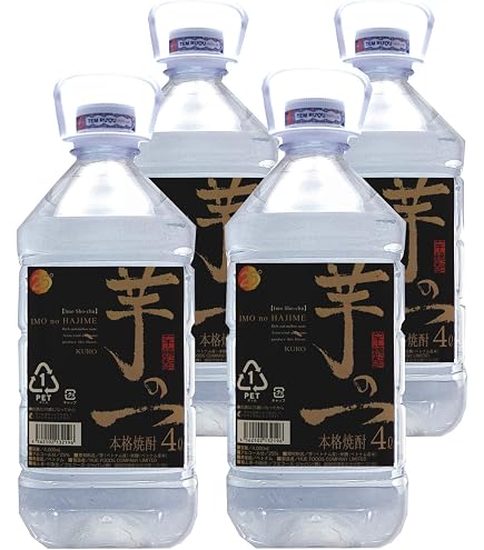 Amazon.co.jp: コスパに魅力！まろやかなテイスト 米焼酎 米の一 4L×4